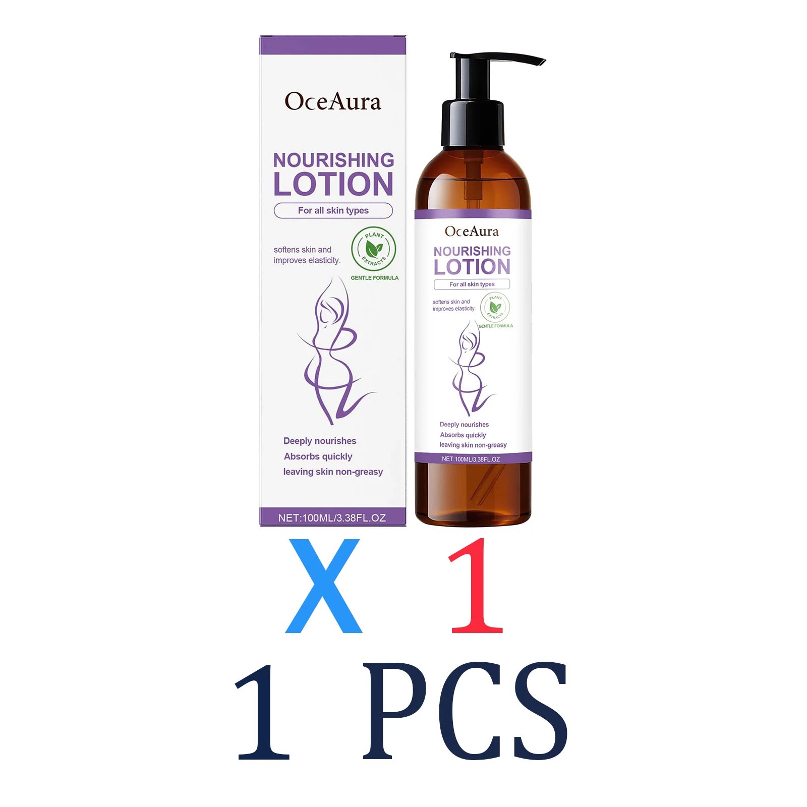 Lavender Body Lotion for Dry Skin Winter Skincare Deep Nourishing Rich Cream with Coconut Oil Christmas Gift New Year Present Zpaxo 1 Pcs