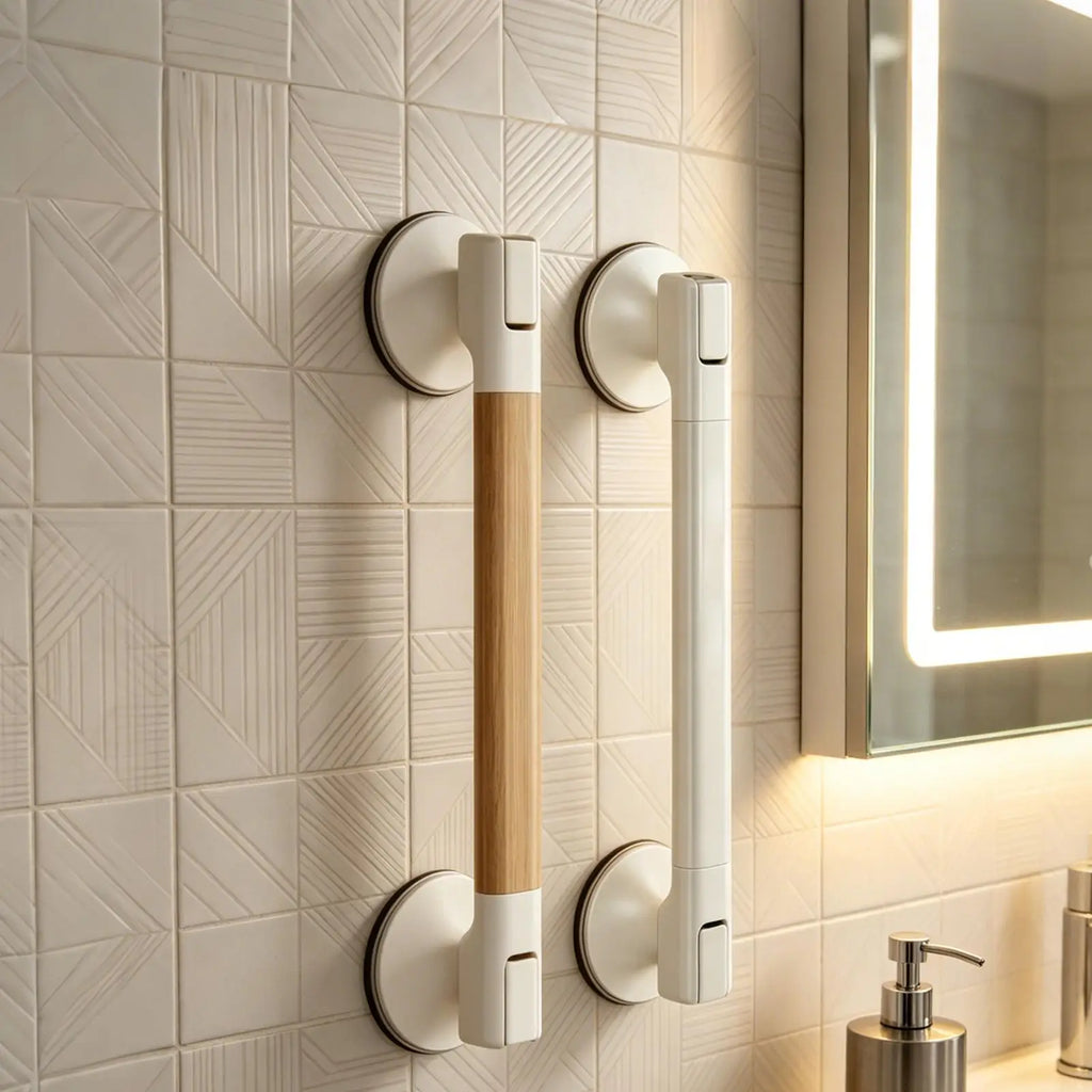 Grab Bars Shower Suction Bathing Assistance Handle No Drill Pregnant