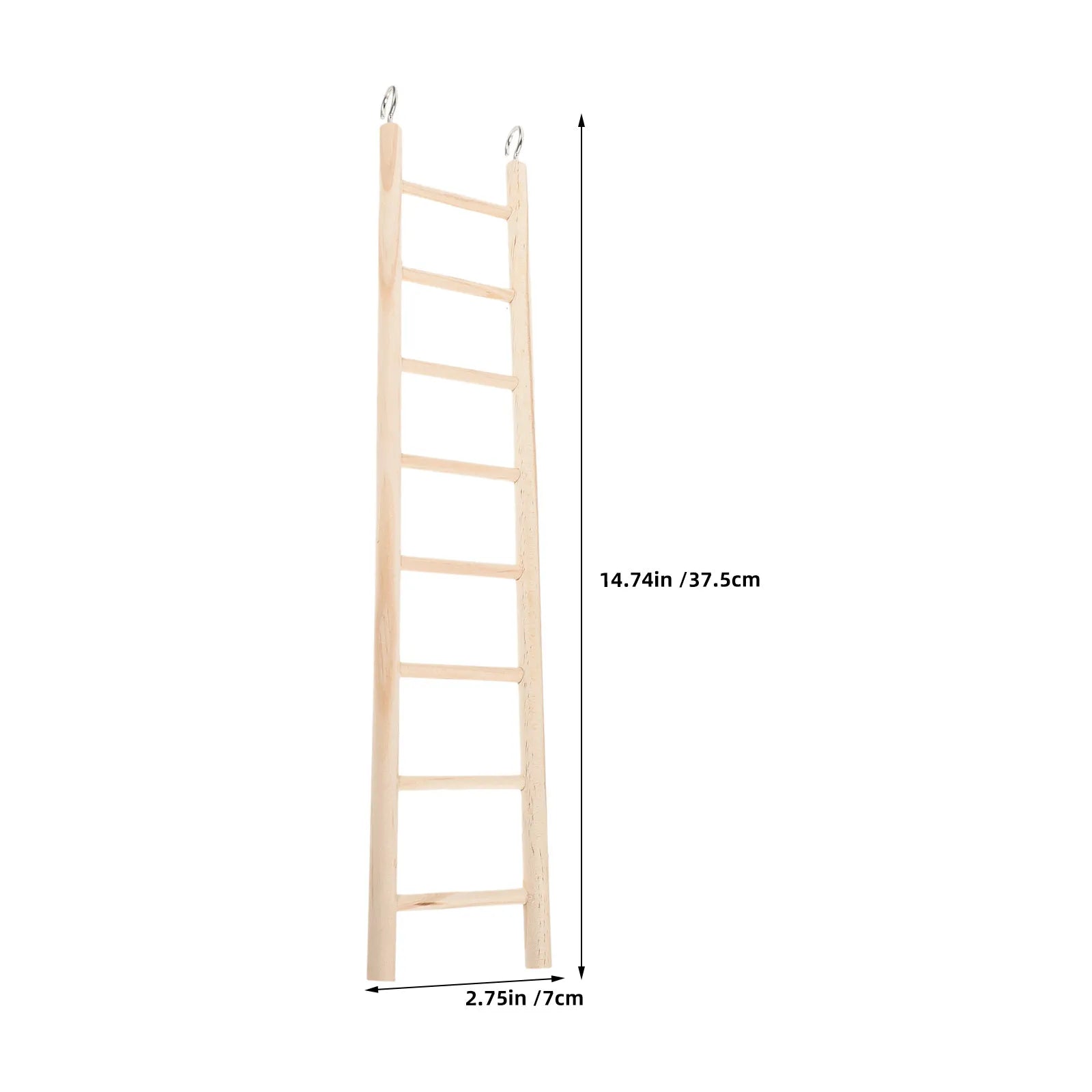 Bird Cage Wooden Ladder Pet Climbing Multilevel Platform Hanging