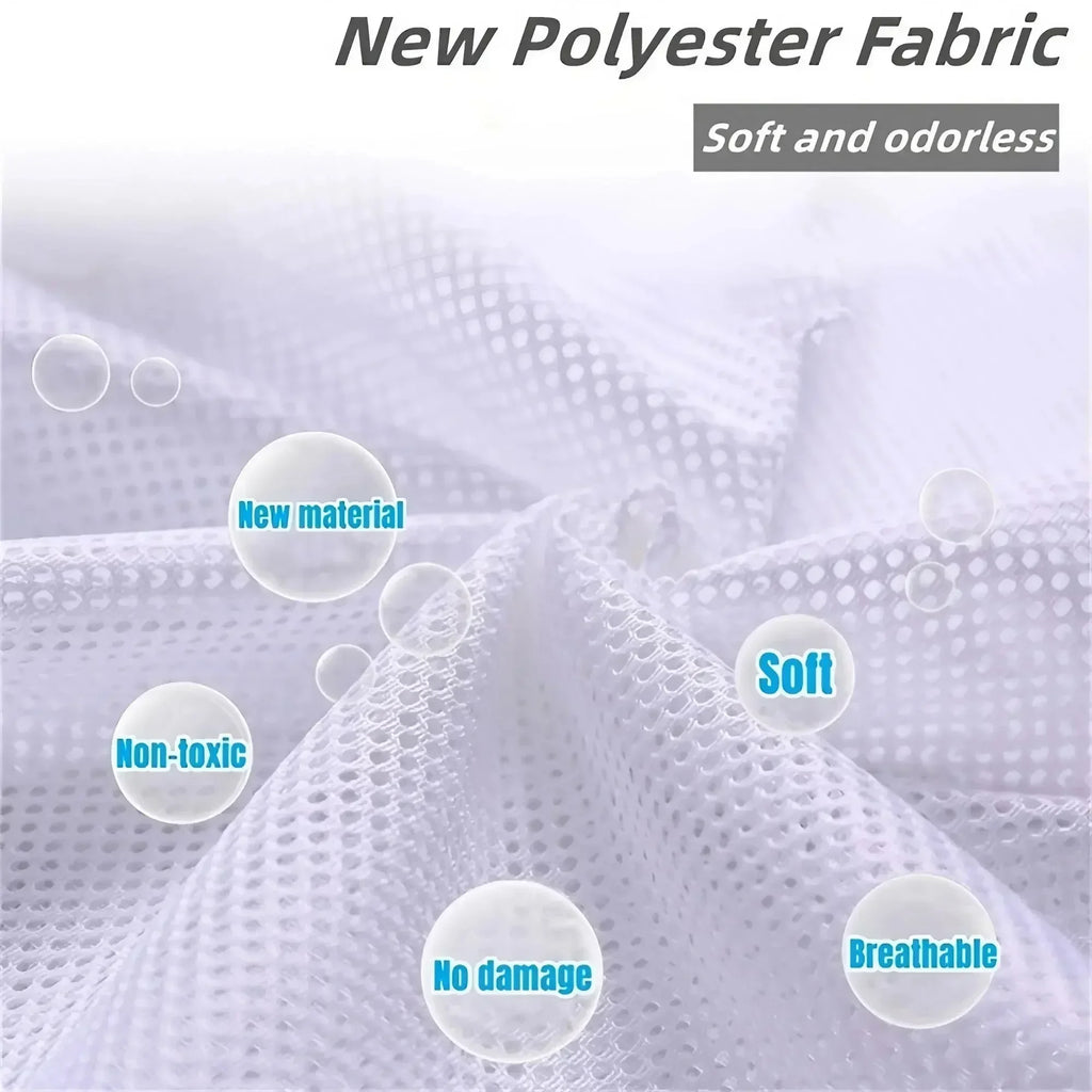 Drawstring Mesh Laundry Bag – 4 Sizes, Fine & Coarse Mesh Mesh Laundry Bag Zpaxo