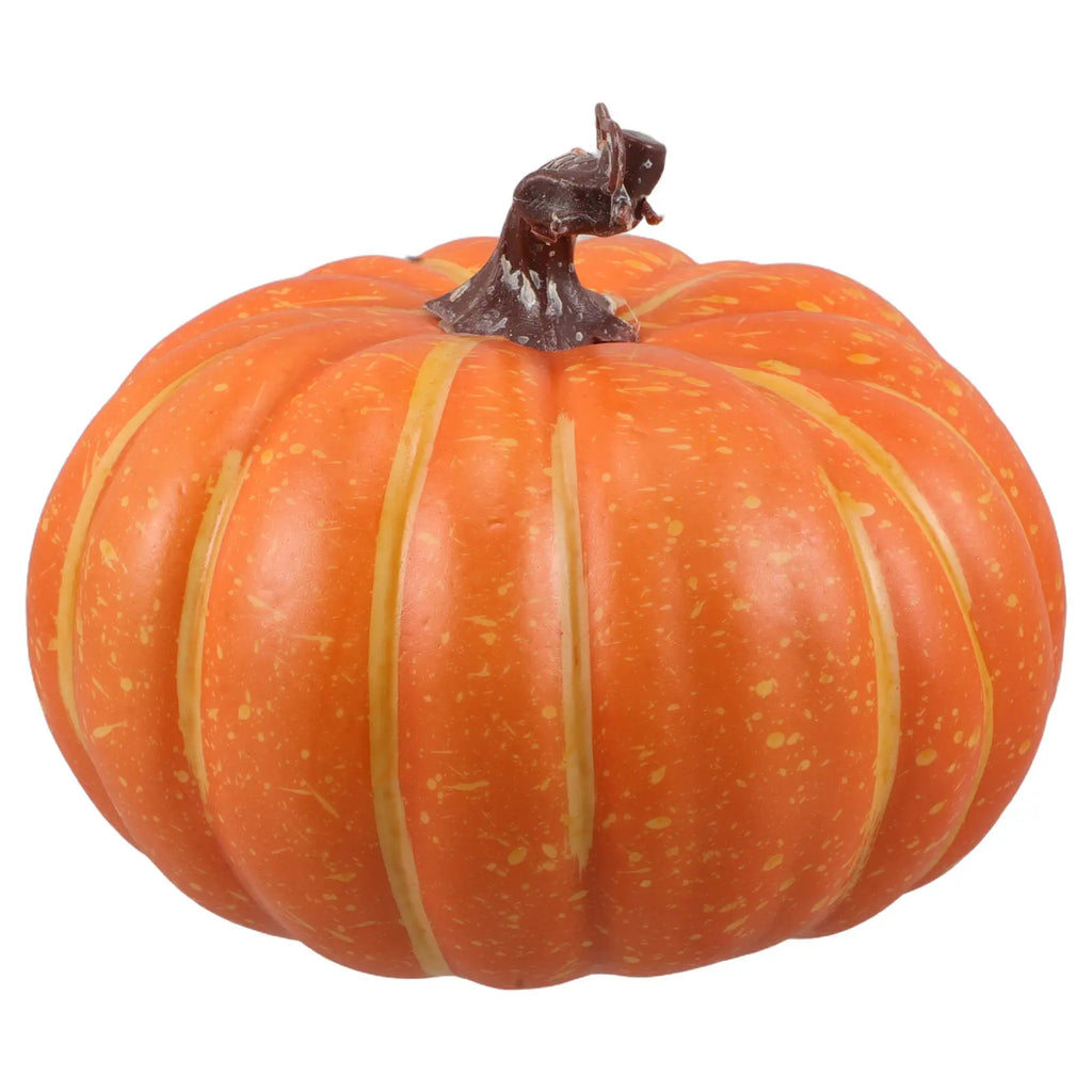 Sturdy Reusable Orange Faux Pumpkin Decor Indoor Outdoor Use Fall