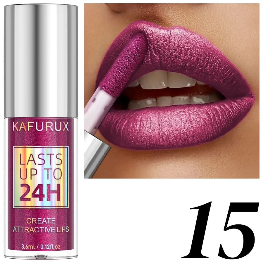 20-colors Glitter Lip Glaze Waterproof Diamond Shimmer Gloss
