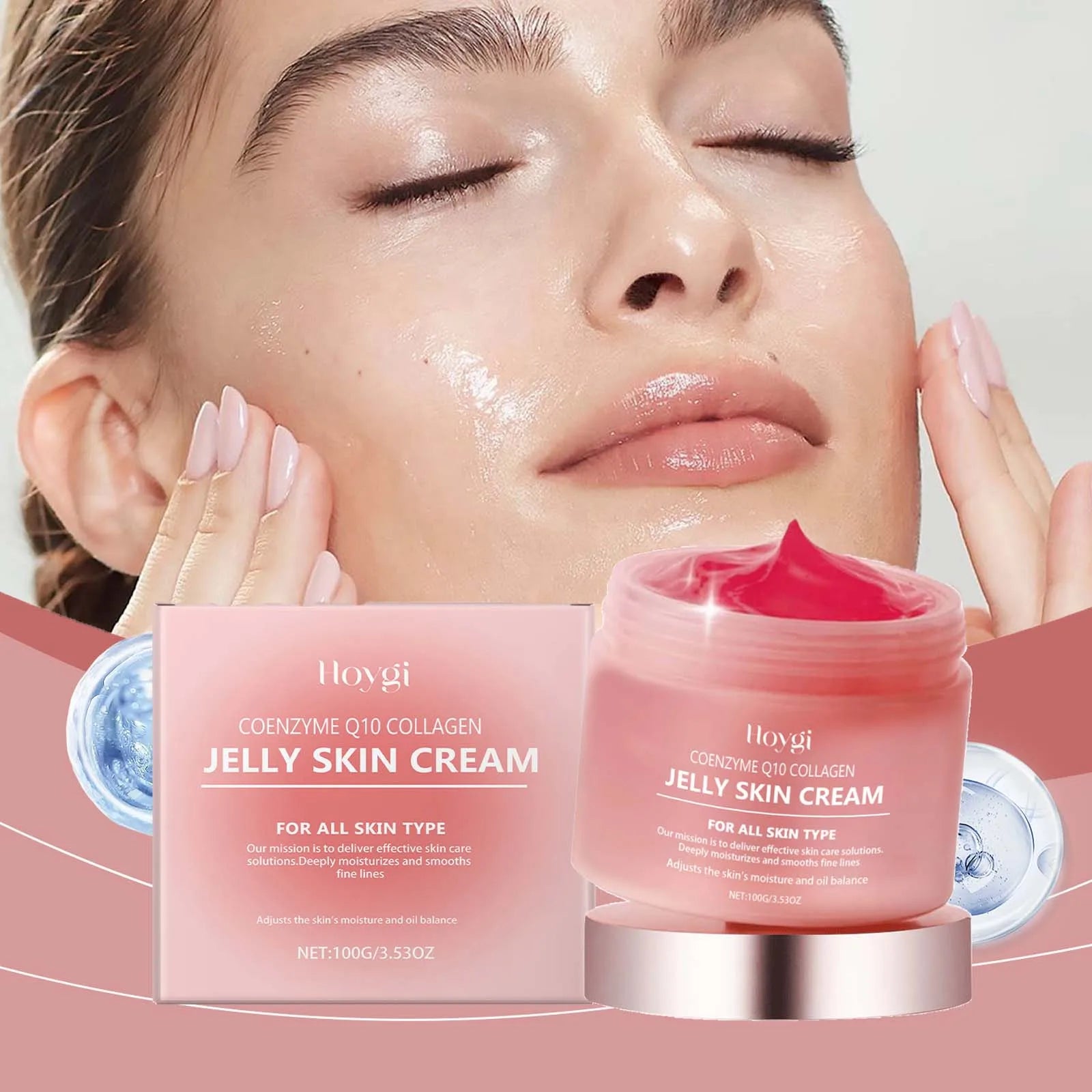Hoygi Collagen Jelly Cream – Hydrating Firming Anti-Aging Gel Facial Gel Cream Zpaxo