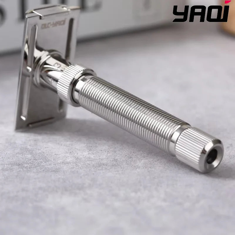 YAQI Razzo Rocket Safety Razor – Chrome Stainless Steel Men's Men's Safety Razor Zpaxo