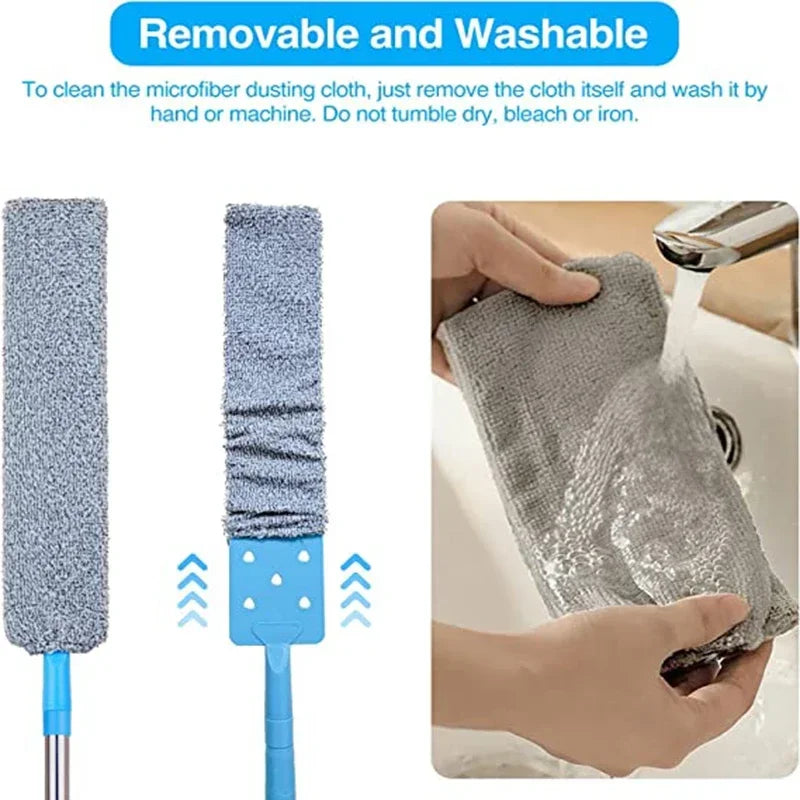 Long Handle Mop Telescopic Duster Brush Gap Dust Cleaner Bedside Sofa