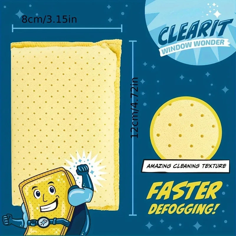 Large Anti-fog Sponge Car Windows Shower Mirrors Absorbent Instantly