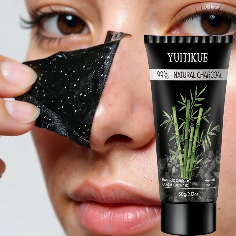 YUITIKUE Bamboo Charcoal Peel-Off Mask – Blackhead Remover Peel-Off Face Mask Zpaxo