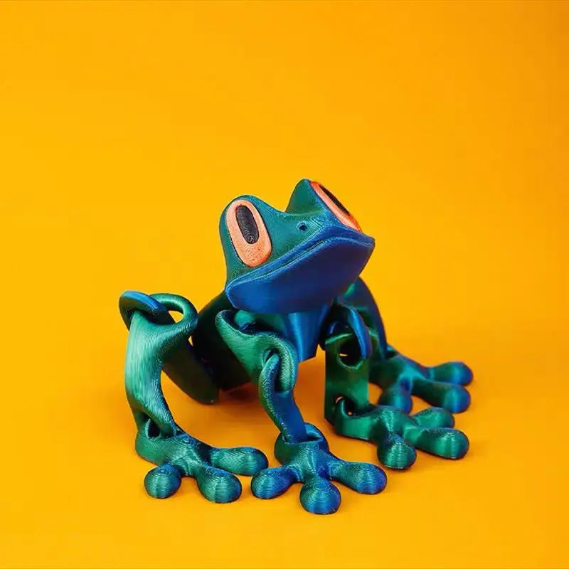 3D Printing Tree Frog Fridge Magnet Joint Movable Ornament Kitchen Zpaxo D