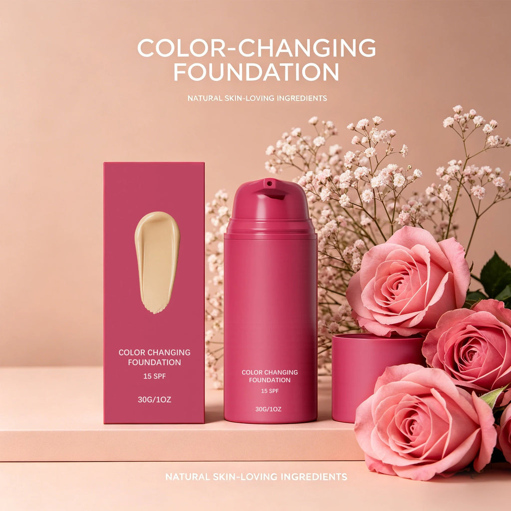 Color Changing Liquid Foundation SPF 15 Concealer – 30g Liquid Foundation Zpaxo