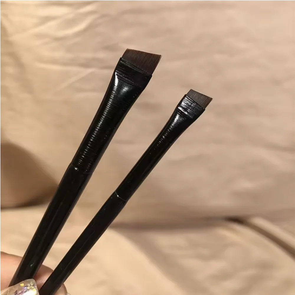 New 2 pieces eyebrow contour brush eyebrow eyeliner brush portable small angle eyebrow brush female makeup tool Zpaxo