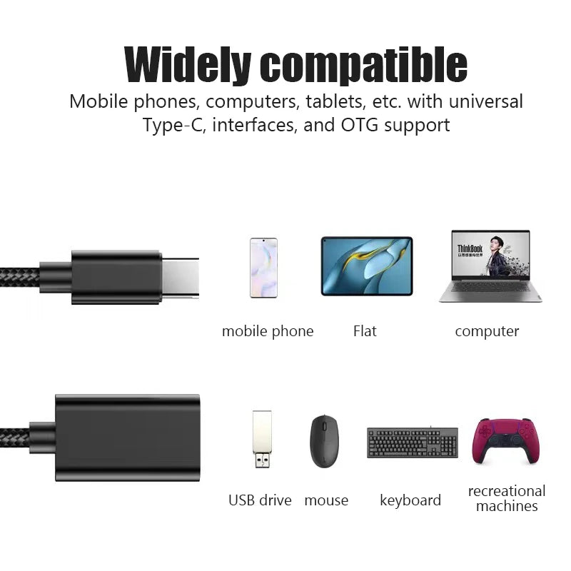Type-c USB 3 0 OTG Adapter Cable Samsung S20 S10+ Xiaomi Mi 11 Zpaxo