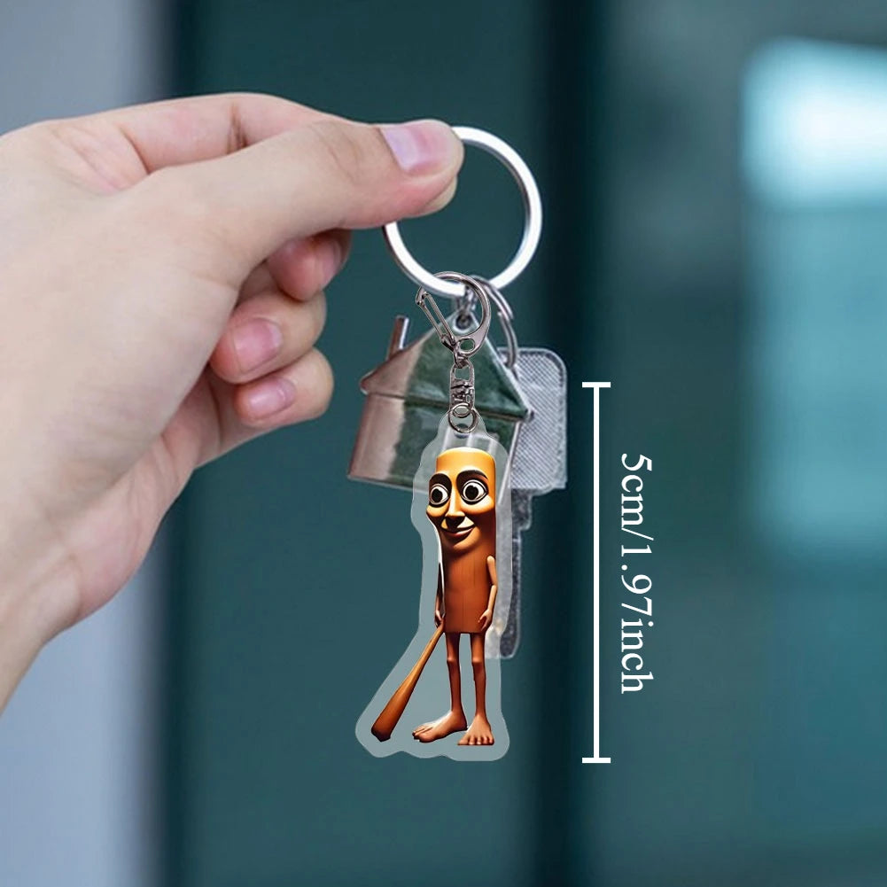Brainrot Meme Keychains – Funny Acrylic Animal Charms for Teens