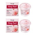 Honey Peach Body Scrub – Exfoliating & Brightening Skin Cleanser Body Scrub Zpaxo 2 x 100g boxed