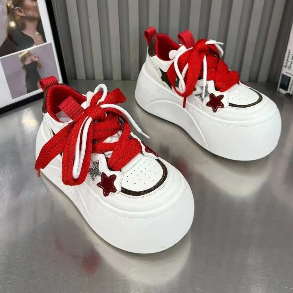 Platform Big-toed Single Shoes Women's 2026 Spring Taller Small