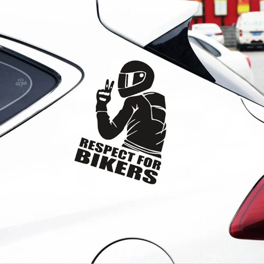 3D Reflective Biker Vinyl Sticker – Car & Motorcycle Decal