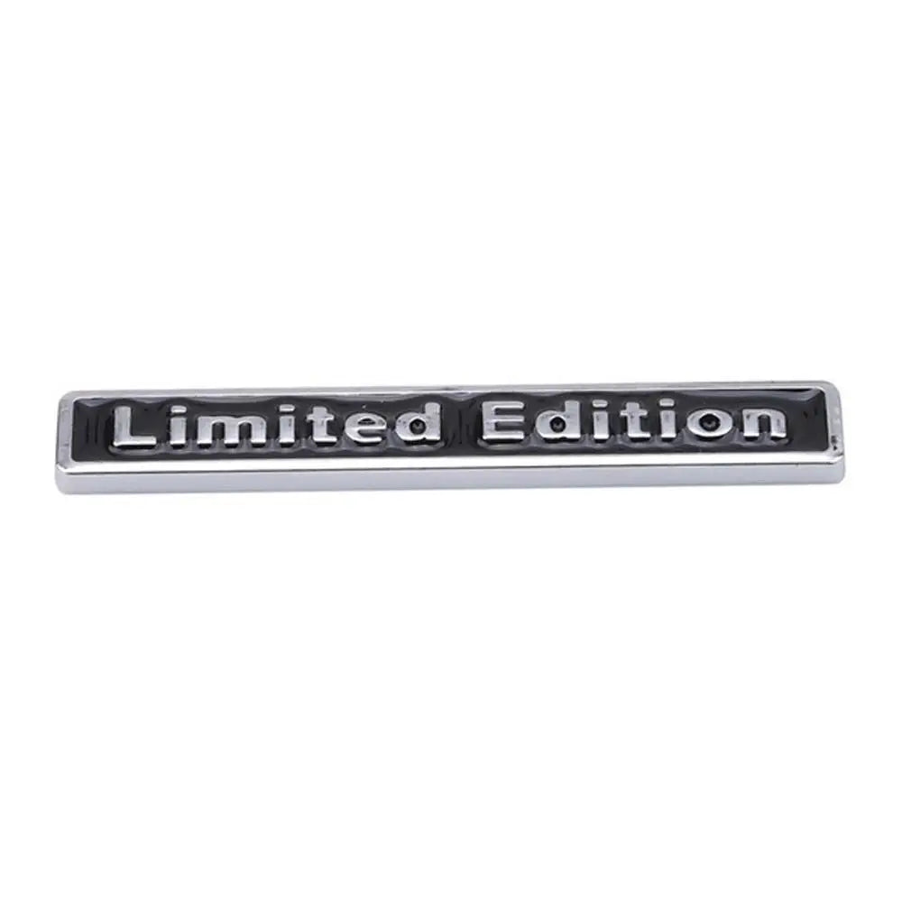 Emblem Badge Limited Edition Logo Square Bar 3D Car Sticker Zpaxo black