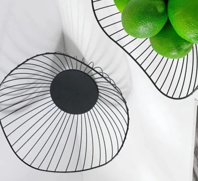 Metal Fruit Basket Simple Basin Multi-size Iron Snack Bread Vegetable