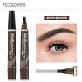 1PC Four-Pronged Water-Based Eyebrow Pen - Natural Wild Brow Look, Smooth Application, All Skin Types Zpaxo 02