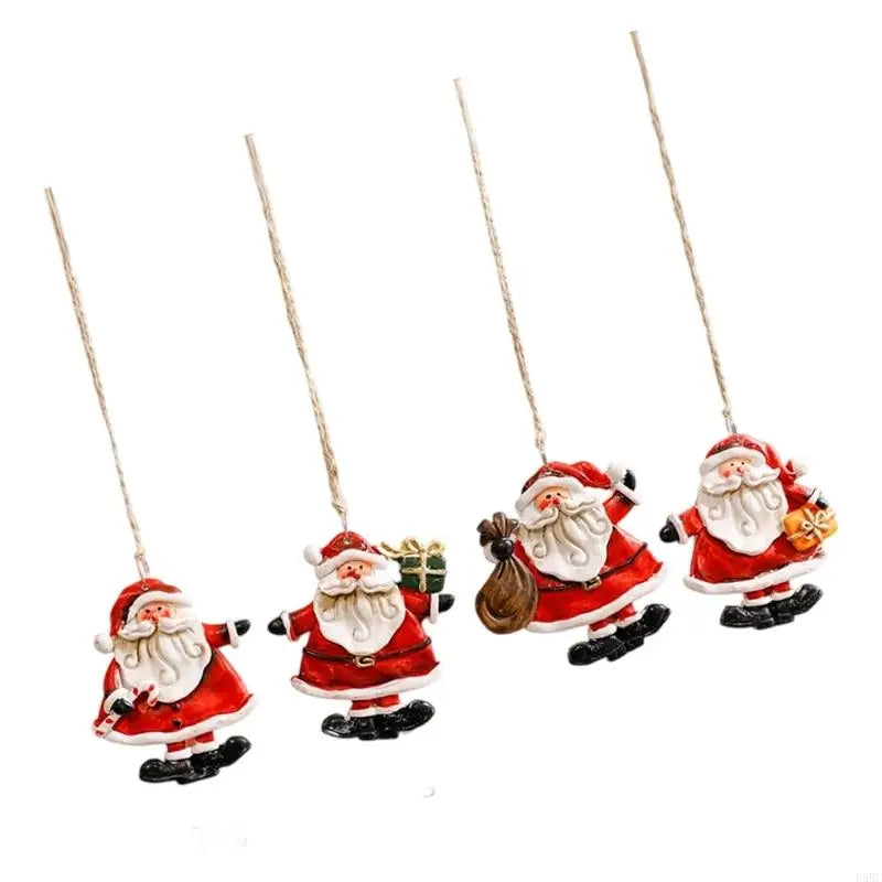 Santa Snowman Christmas Hanging Decoration Resin Craftsmanship