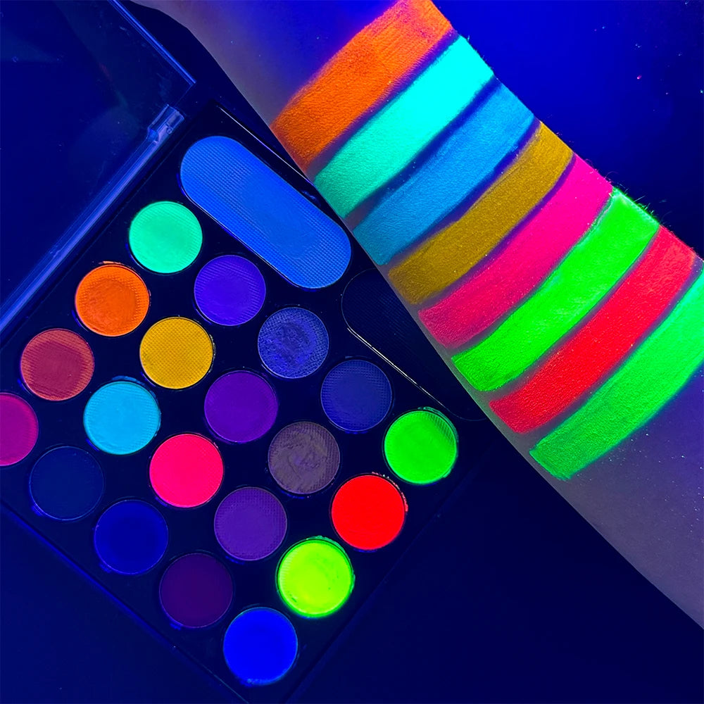 22 Face Body Oil Painting Palette Art Cosplay Non Toxic Safe Makeup Zpaxo