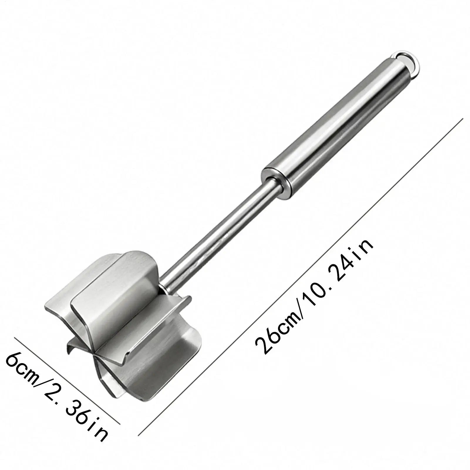 Meat Masher 6-Leaves Stainless Steel Multi-functional Chopper Ground