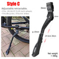 Bicycle Kickstand Bike Parking Rack Support Adjustable Side Kick Stand Foot Brace Bike Holder Footrest Cycling New Replace Parts Zpaxo Style C