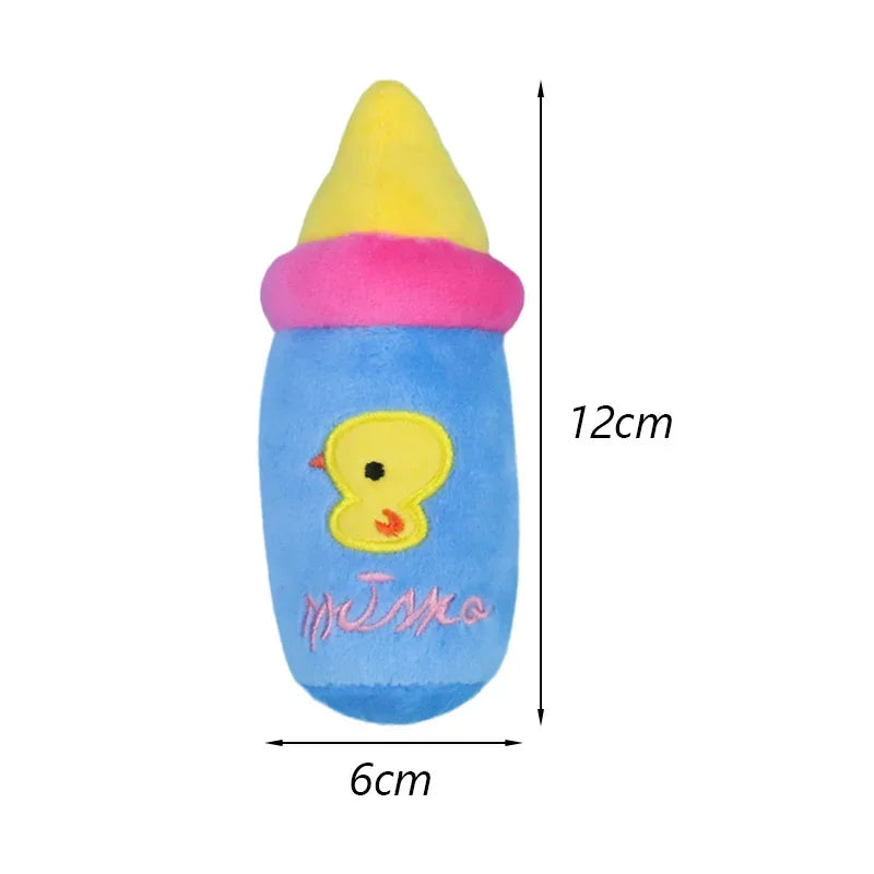 Bite Resistant Plush Squeaky Fruit Dog Toy Durable Chew Small Medium