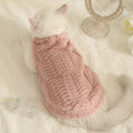 Cute Pet Dog Rabbit Hair Coat Clothes Winter Warm Plush Vest Bears Zpaxo S pink