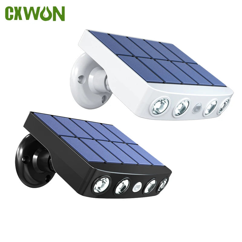 Outdoor Solar Wall Led Lights Motion Sensor Mount Waterproof Powered Zpaxo