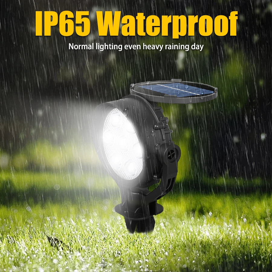 7 LED Solar Garden Spotlight – IP65 Dimmable Outdoor Lawn Light