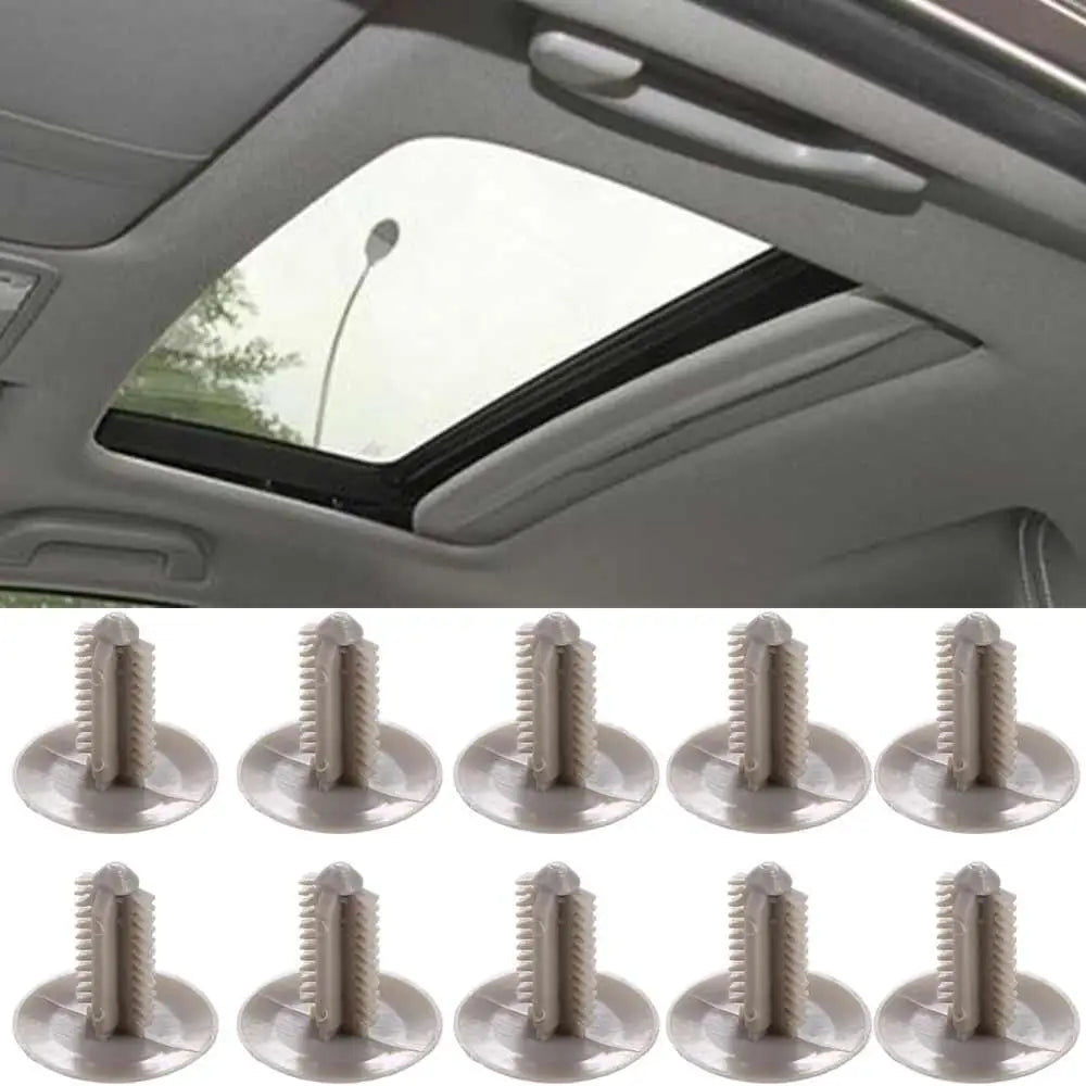 20Pcs Car Interior Nylon Car Headliner Ceiling Clips ABS Fixing Screw Cap Roof Buckles Car Roof Repair Tool Zpaxo