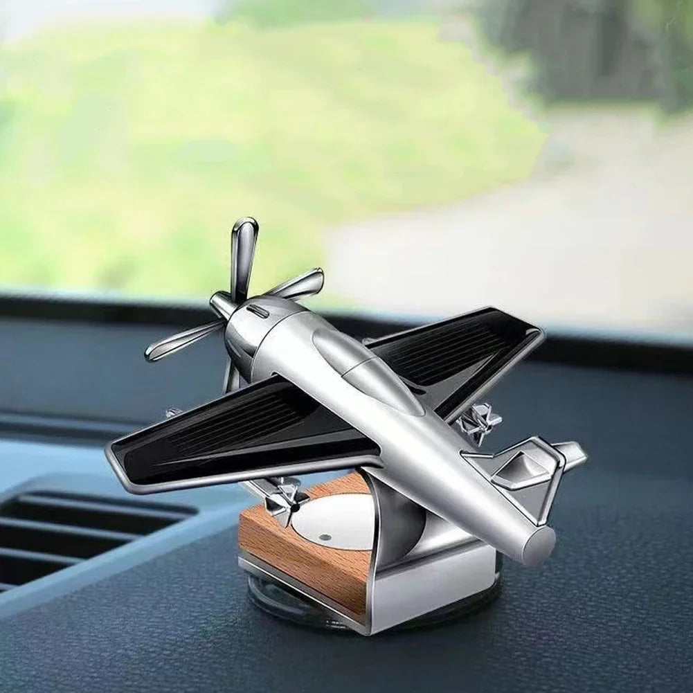Car Air Freshener Solar Aircraft Decoration Mini Car Perfume Air Freshener Fragrance Car Airplane Ornament Car Accessories Zpaxo
