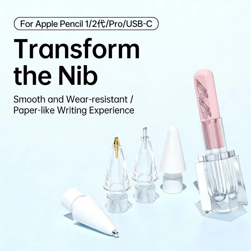 Replacement Pencil Tips Apple 1 2 USB-C Upgraded Ipad Pen Storage Case Zpaxo