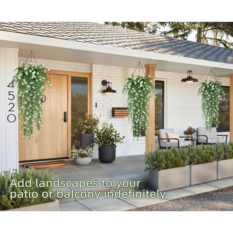 3-Pack Artificial Eucalyptus Garland – Faux Hanging Vine