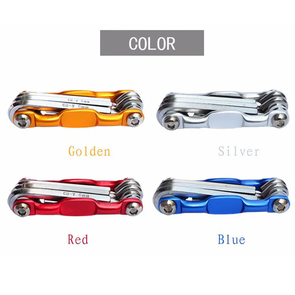 Lightweight Portable 7 in 1 Mountain Bike Cycling Multi Repair Tools Kit Bicycle Repaire Set Spoke Hex Allen Wrench Screwdrivers Zpaxo
