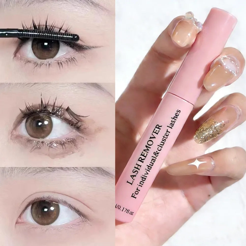 Non-Irritating Eyelash Glue Remover Gentle Eye Makeup Dissolver for Fake Eyelashes Mascara Quick Removal Gel Hypoallergenic Zpaxo