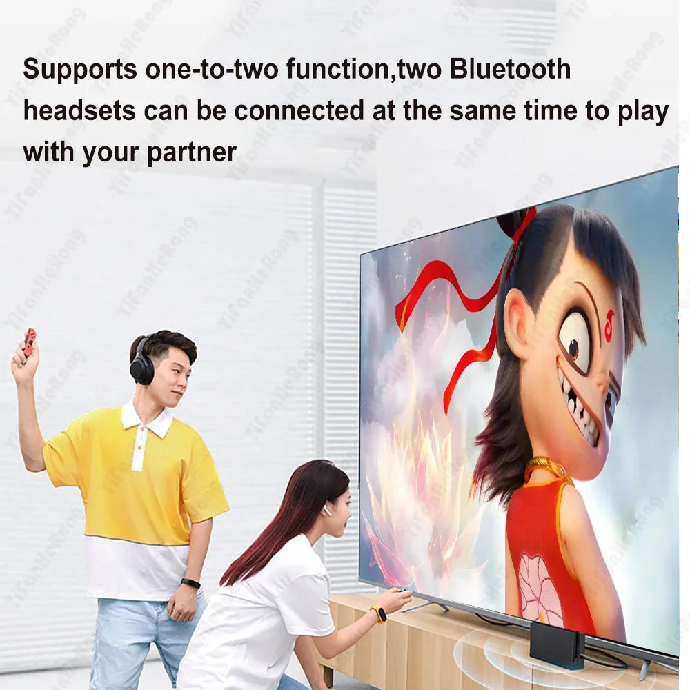 for PS5 PS4 TV Computer Bluetooth-compatible Headset Wireless Audio Transmitter BT5.3 Audio Adapter Driver-free/Plug and Play Zpaxo