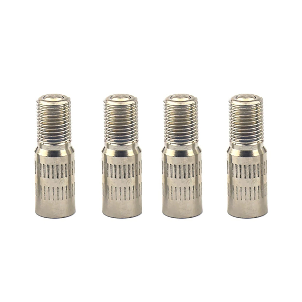 Car Chrome Screw-on Valve Cap Stem Extension Wheel Tire Extender Rod