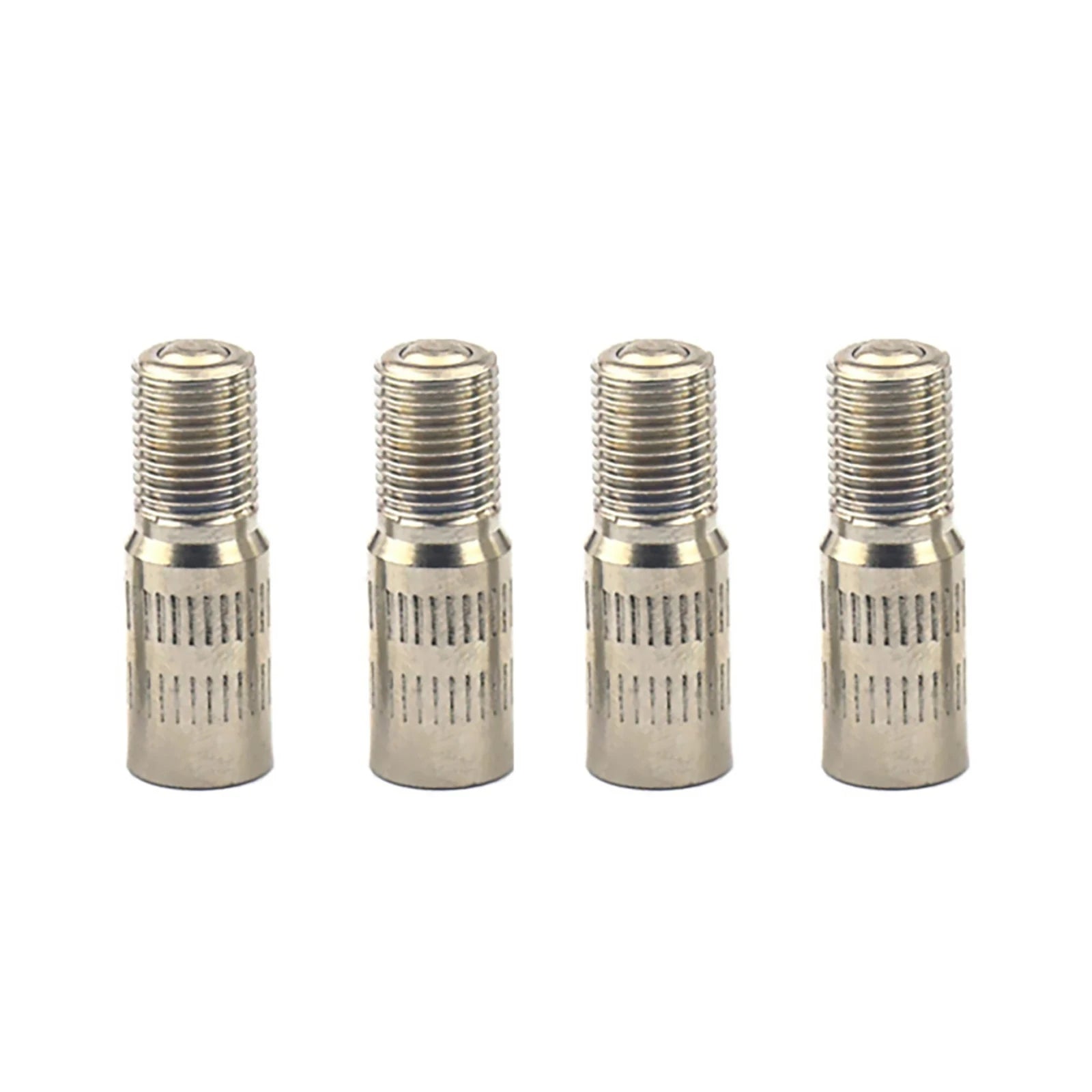Car Chrome Screw-on Valve Cap Stem Extension Wheel Tire Extender Rod