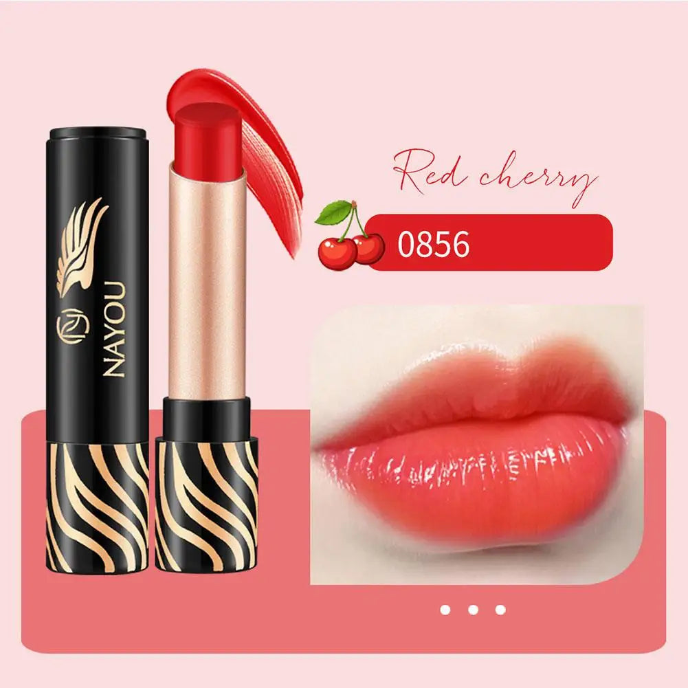 NAYOU Carotenoid Color Changing Lipstick – Moisturizing Color Changing Lipstick Zpaxo red cherry