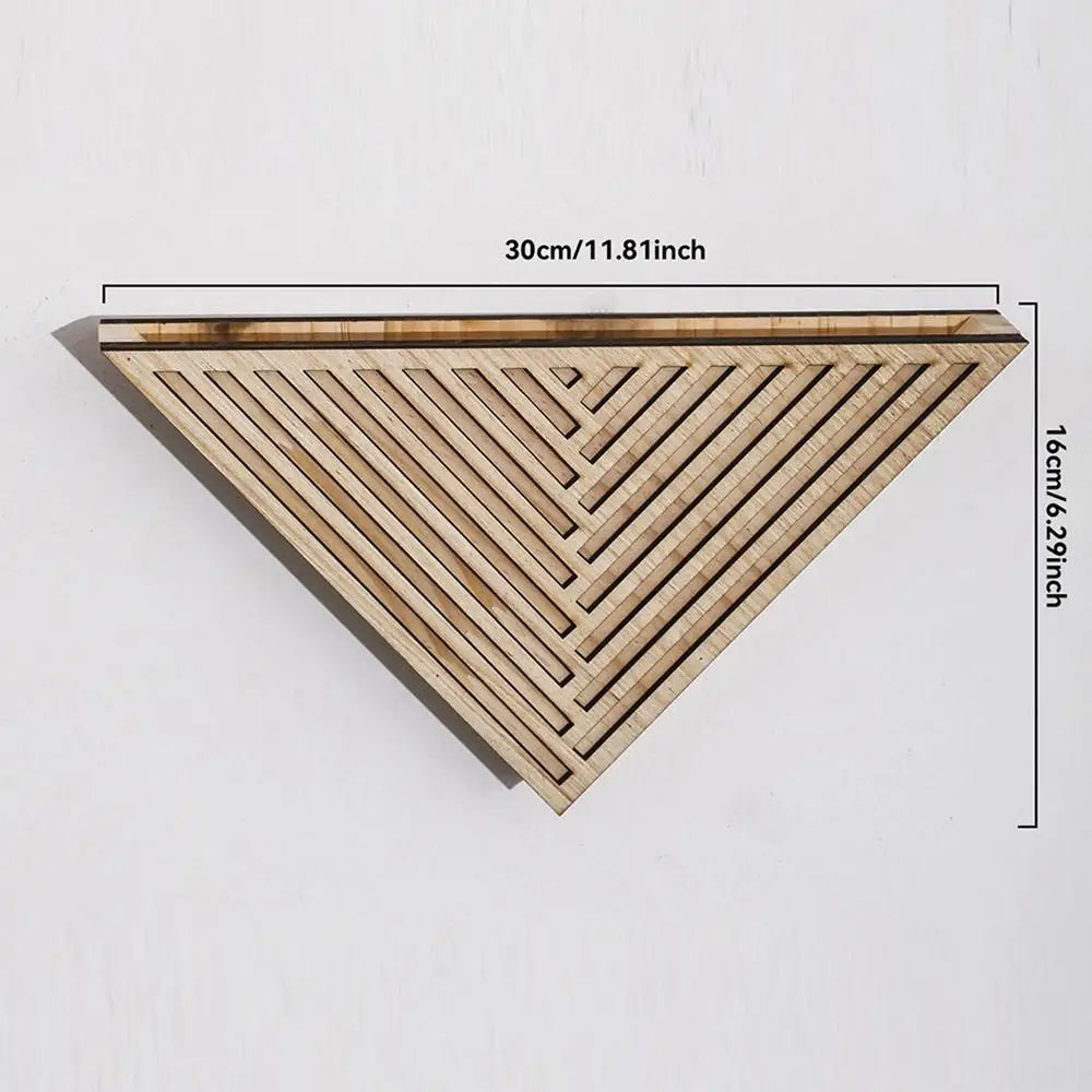 Wall Mounted Plant Pot Wooden Space-Saving Basket Triangle Pot for Outdoor Plants for Small Apartment Garden Balcony Patio Porch Zpaxo China Mainland A