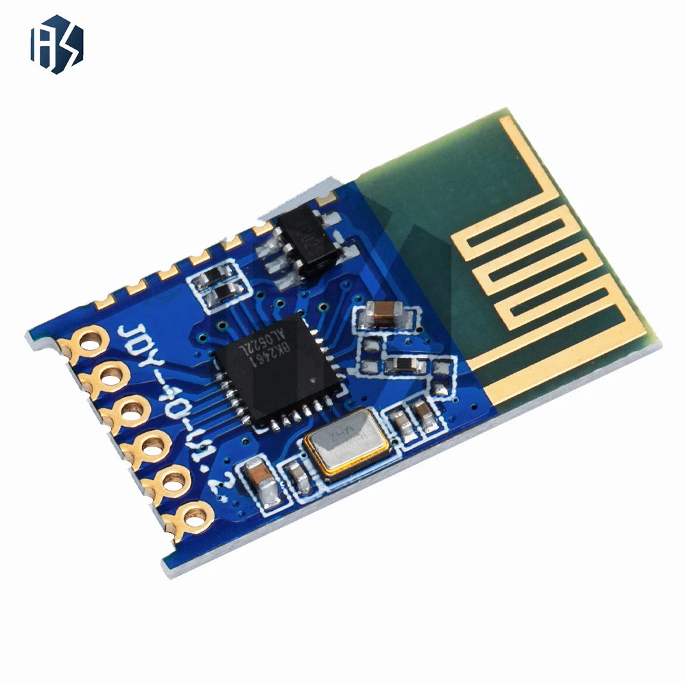 JDY-40 2.4GHz Wireless Serial Module - TTL IO Transceiver for Arduino/Raspberry Pi, Low Latency Remote Control & IoT Projects (F Zpaxo