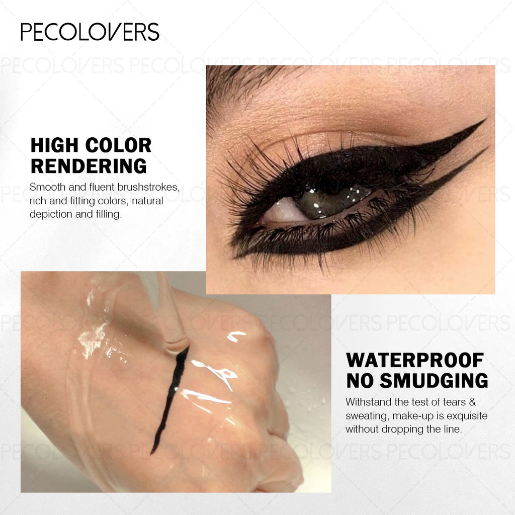 1PC Ultra-fine Matte Waterproof Eyeliner Pencil, Rotating Design, Highly Pigmented, Smudge-proof, Creates Charming Smokey Eyes Zpaxo