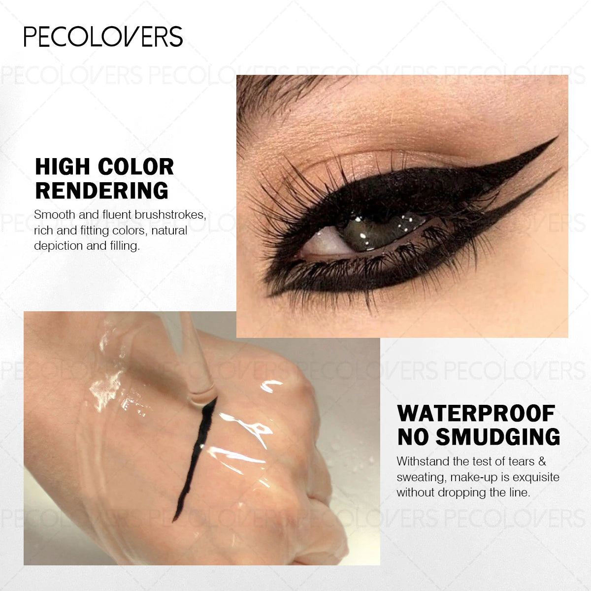 1PC Ultra-fine Matte Waterproof Eyeliner Pencil, Rotating Design, Highly Pigmented, Smudge-proof, Creates Charming Smokey Eyes Zpaxo