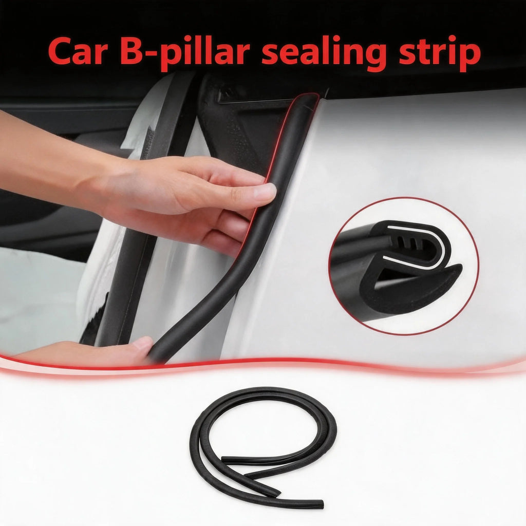 Car B-Pillar Door Edge Rubber Weatherstrip Seal – 2pcs 90cm