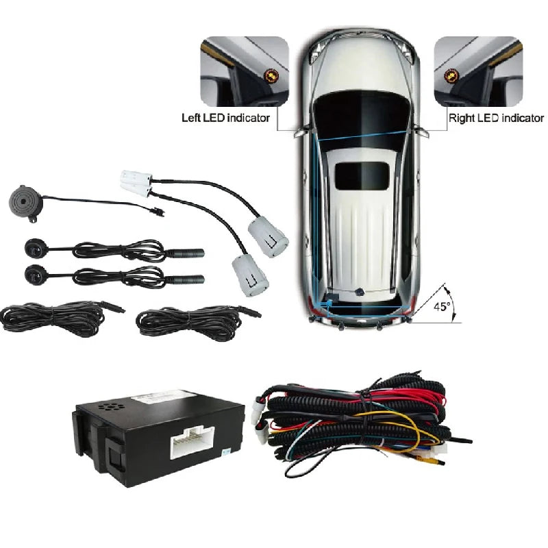 Universal Blind Spot Sensor Radar Warning Monitoring System LCA Lane