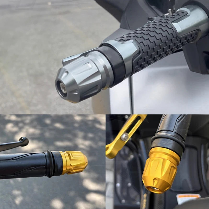 Pathfinder Handlebar Grips Motorcycle Cap End Plugs Counterweight Zpaxo