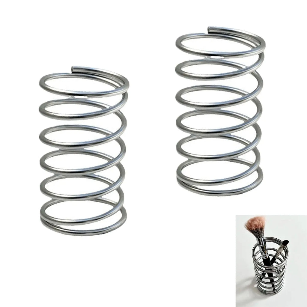 Stainless Steel Toothbrush Holder Bathroom Accessories Tool Toothpaste Makeup Brush Storage Rack Home Decoration Brush Holder Zpaxo L-2PCS