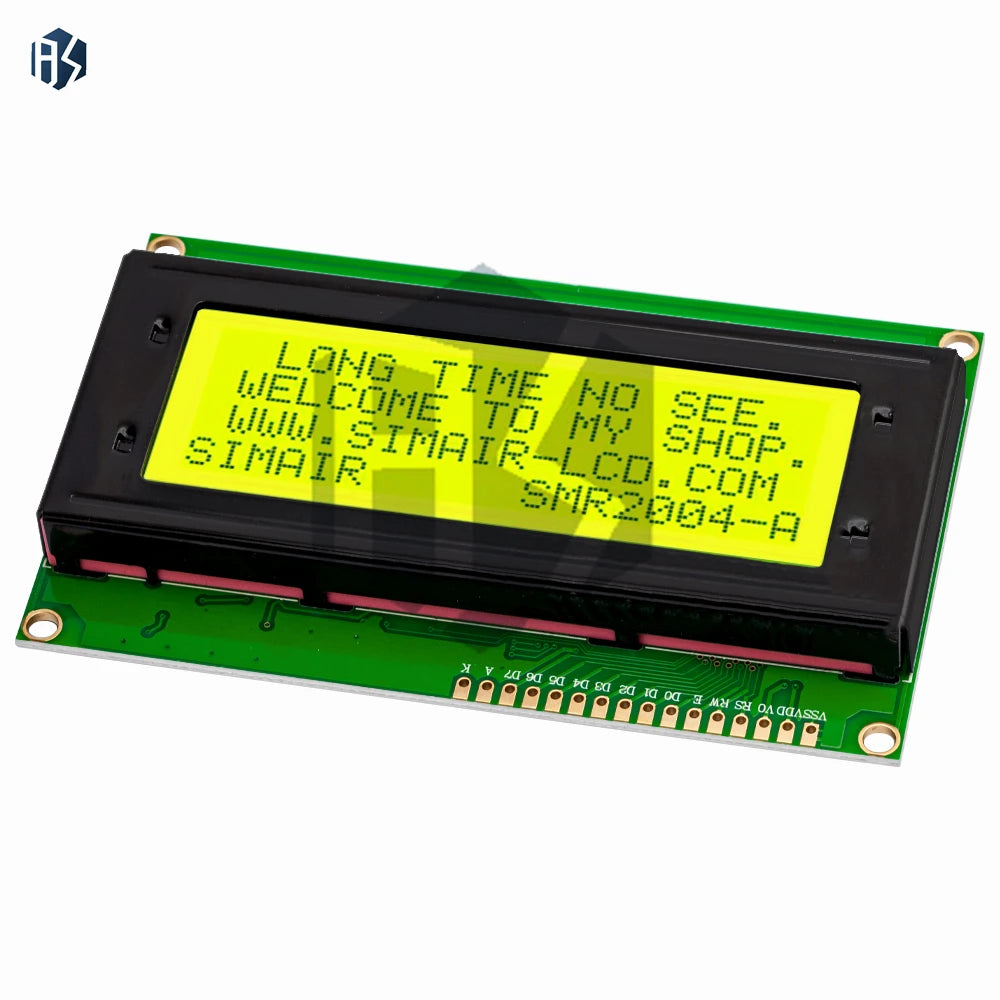 Lcd 2004A Display Module 20x4 5V Gray Screen Parallel I2C Interface Zpaxo