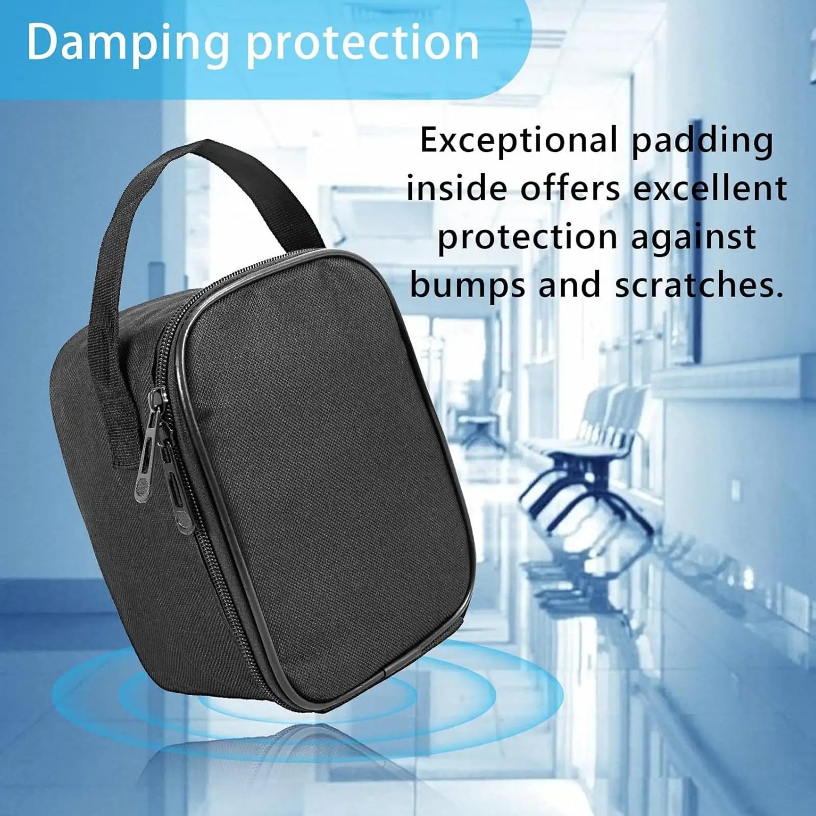 Blood Pressure Case Portable Storage Organizer Handle Cuff Bag Home